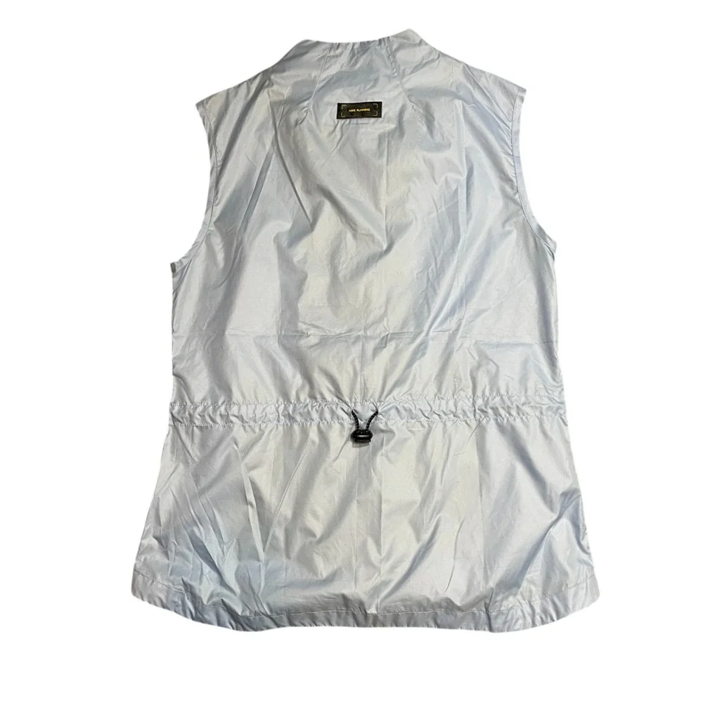 Nike‎ Medium B(8-10) Blue Vest  Women's Running Sleeveless Full Zip Zip Pockets